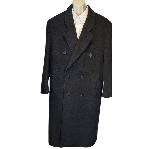 Il Telaio Mens Cashmere Wool Coat Sz 40R Charcoal Gray Luxury Business Old Money - Picture 4 of 16